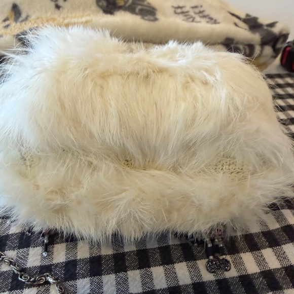 Mary Frances Mini Rabbit Fur Clutch - Picture 6 of 10